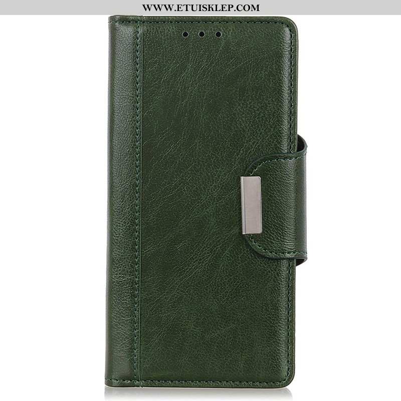 Etui Folio do Google Pixel 7A Eleganckie Zapięcie Ze Sztucznej Skóry